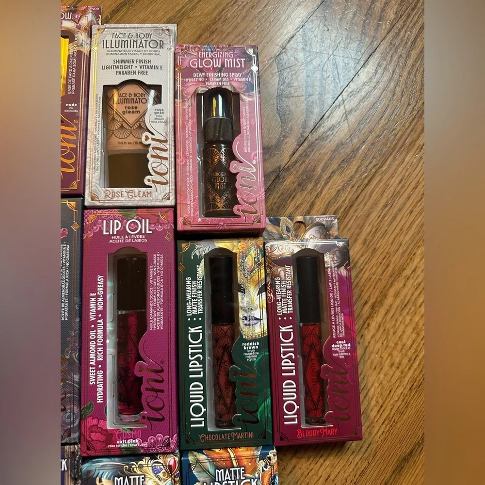 IONI Cosmetics VEIL OF ALLURE Complete Line Viral Lip Oil Lipstick Mist